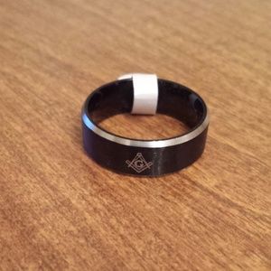 8MM Fashion Stainless Steel Titanium Wedding Band